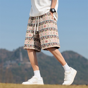K209-P32 控49 新款现货夏季提花男士休闲短裤图片