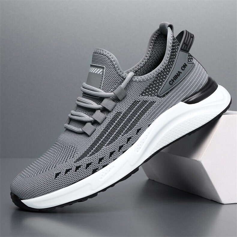 X4991-p145男鞋新款韩版透气休闲板鞋运动鞋潮流飞织鞋，男鞋休闲鞋，星座1407-3