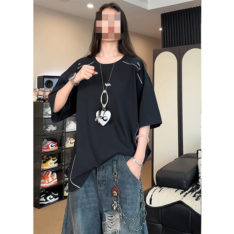重磅凉感索罗娜短袖t恤男女cp196-特p40,男装T恤,电商B371