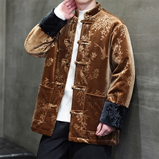 中式盘扣棉服现货大码情侣加厚棉衣丝绒压花MY9911-P130控188，男装棉衣，电商A021