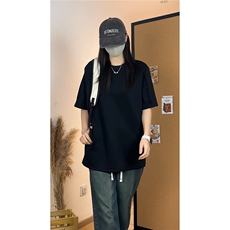 美式风圆领短袖T恤男女宽松型显瘦重磅百搭休闲上衣T3706-特价P24，男装T恤，电商A007