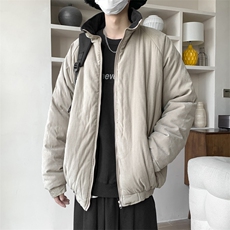 2024冬季加绒加厚棉衣外套男立领日系复古青少年潮牌运动潮流棉服，男装棉衣，星座410-6（原星座1304-1）