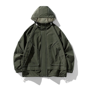 得物二开 外套户外休闲2025年新款连帽夹克情侣登山服JK1203-P75图片