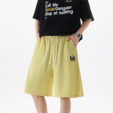 8XL-M2025夏季特大码阔腿短裤男高街ins宽松垂感休闲裤DK1510P45，男装牛仔裤，电商D206-1
