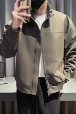 社会小伙秋装新款男时尚夹克男店主外套JK80-P78控128灰色，男装夹克，星座301B-1