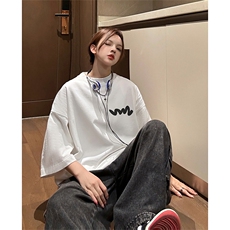 得物直播品质220克纯棉精梳xz605-dcm234特批20控38，男装T恤，星座605(原A050)