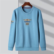QLM77198男式秋季服装新款长袖T恤青年卫衣四季打底体恤P73，男装卫衣，电商B360