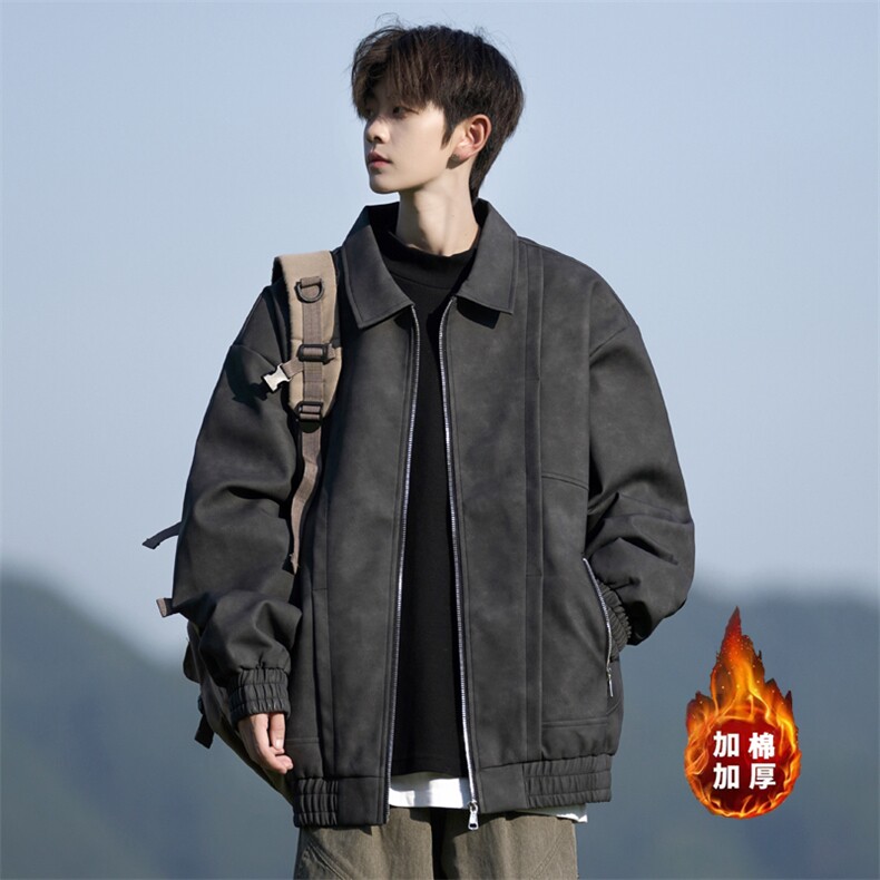 数据款M6833棉衣-P93L-9XL冬季新款大码美式翻领休闲棉衣控138，男装棉衣，星座109