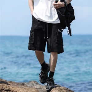 工装短裤男韩版潮流高街帅大口袋2024夏季新款ins五分裤K5177-P37图片