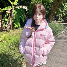 1506A/G79210/P94美少女感独特好看减龄设计粉色连帽棉服，男装棉衣，星座1506A