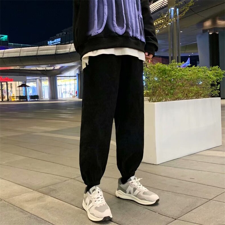 男秋冬加绒束脚灯芯绒休闲裤K156P40,男装休闲裤,星座1116-2