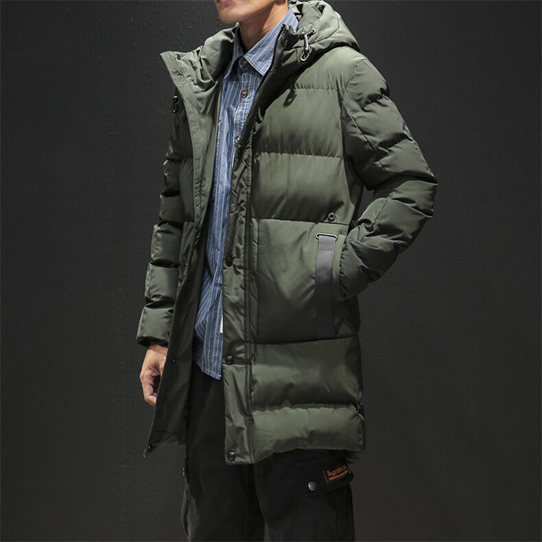 2021新款男士中长款棉衣加厚韩版棉服冬天保暖棉袄外套DS216T,男装棉衣,电商A102