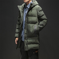 2021新款男士中长款棉衣加厚韩版棉服冬天保暖棉袄外套DS216T，男装棉衣，电商A102
