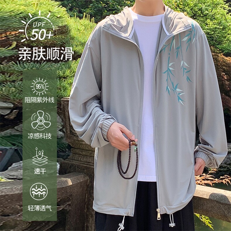 2024夏季新款港风外景大码成衣UPF50+M-5XHS24416-P60,男装夹克,电商A022