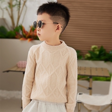 精致时尚舒适温暖柔软可爱潮流百搭儿童羊毛衫，童装儿童羊毛衫，牧雅羊绒
