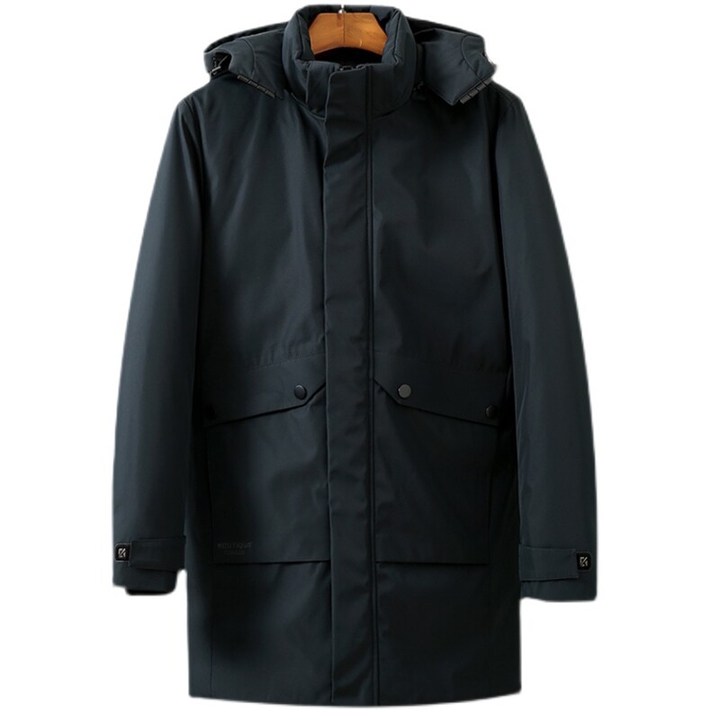 YT52023冬季新男士羽绒服男装连帽中长款白鸭绒潮流加厚保暖P355,男装羽绒服,电商B360