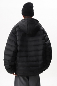 现货 大码保暖排骨羽绒服90白鸭绒情侣外套连帽 225-2-Y215-P198图片