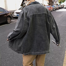 牛仔衣外套男女秋季潮牌ins炸街痞帅港风宽松工装夹克JK5300-p48，男装夹克，星座1008