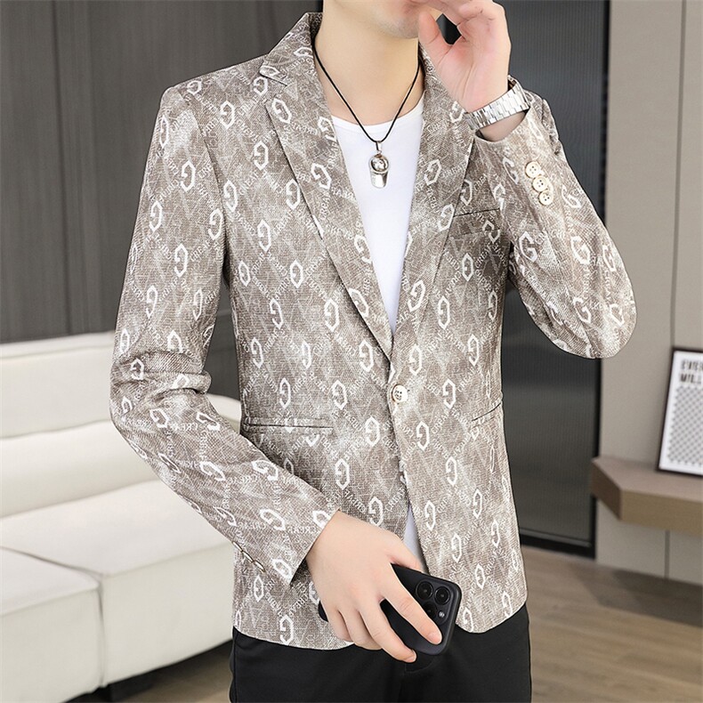 X620-P852025秋装时尚男士个性小西装西服修身青年,男装西服,星座507A（原星座306B-2）