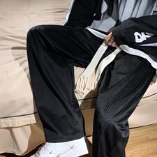 男青春流行大编绳灯芯绒直筒裤K161P33，男装休闲裤，星座1116-2