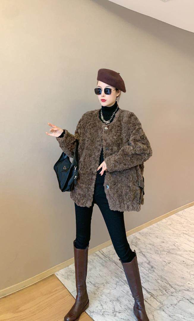 现货冬季新款皮毛一体，女装，斯瑞威