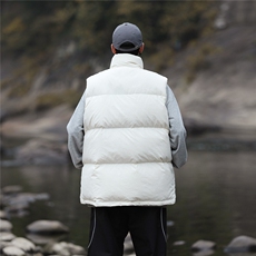 山系新标白鸭绒字母印花休闲羽绒马甲A247-MJ114特批115控168，男装背心/马甲，电商A247