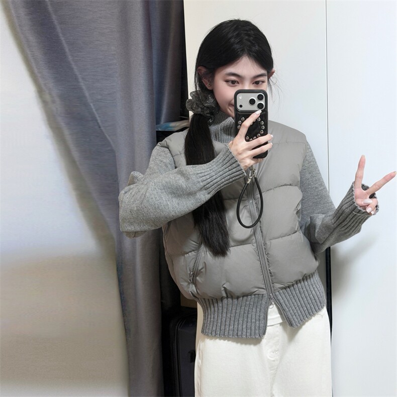A585-P108冬季马甲棉服假两件毛衣抗起球上衣,男装针织衫/毛衣,星座911
