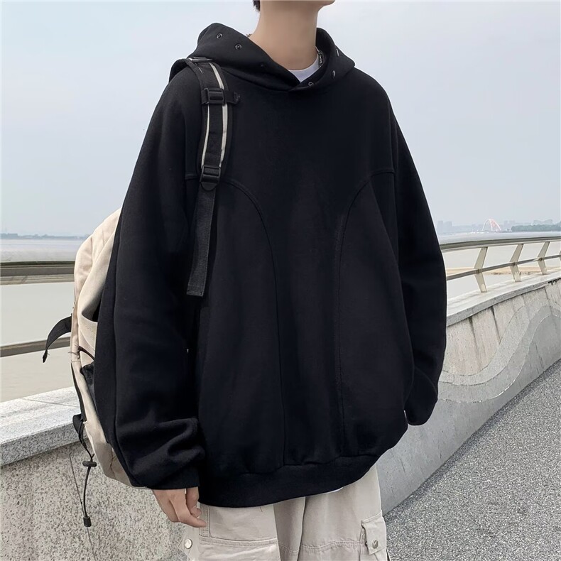 重磅卫衣男生2025年秋冬季新款潮流美式痞帅帽衫衣服连帽外套男款,女装短外套,星座601-2