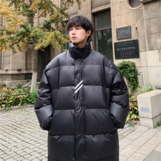 冬季潮牌情侣中长款棉衣宽松加厚保暖抗寒棉服A170-M858-TP100，男装棉衣，电商A170