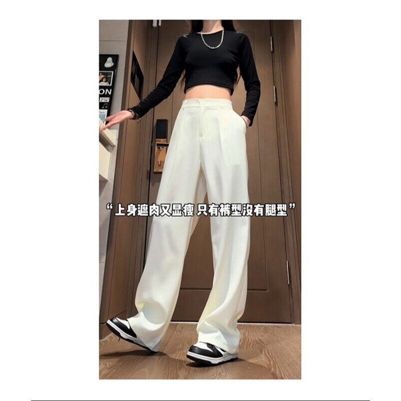 加绒加厚黑色西裤男女秋冬季阔腿裤直筒宽松休闲长裤K2666JR-P55,男装休闲裤,星座1109-3