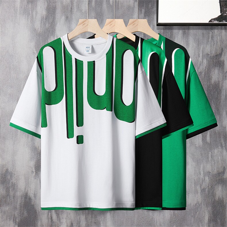 新款灰墙挂拍时尚舒适青春帅气夏季男士短袖TC3128-P30控39,男装T恤,星座717