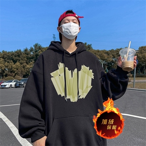 500克重磅秋冬美式加绒加厚卫衣外套DL1605常规特P35加绒特40图片