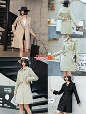 春季风衣，女装风衣，YO\VLF雅洛菲