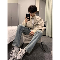 高品质设计感pu皮结构夹克外套男CP96-特p75，男装夹克，电商B371