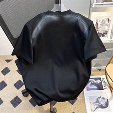 高级感小众喷绘钉珠装饰设计感短袖T恤男廓形半袖上衣潮T581-P35，男装T恤，星座308B-1