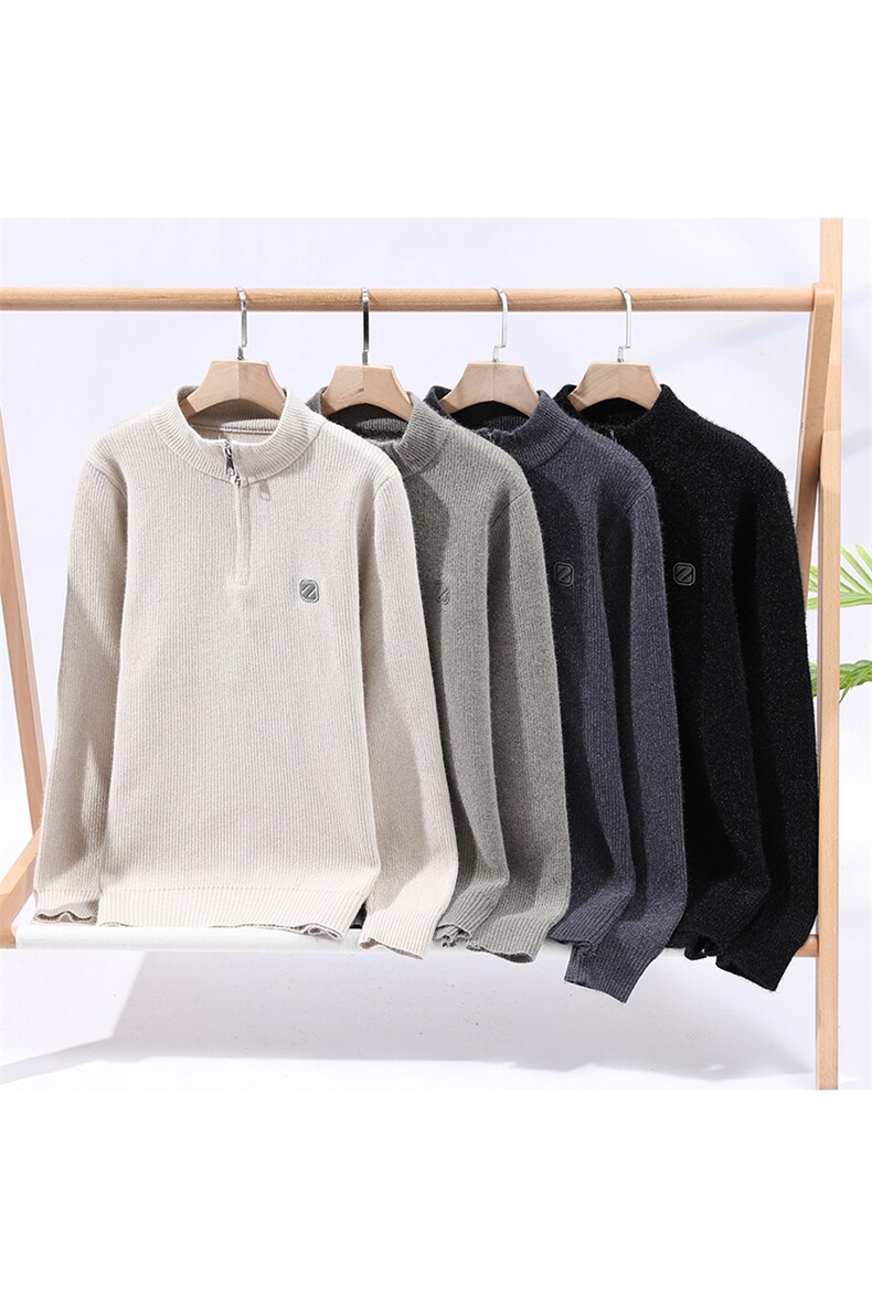 毛衣男秋冬男士休闲半拉链针织毛衣M375-P45,男装针织衫/毛衣,星座310B-3