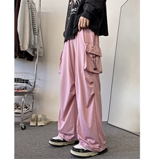 8XL-M特大码冰丝裤男美式工装裤高腰垂感宽松防晒阔腿裤K962P45，男装防晒衣，电商D206-1