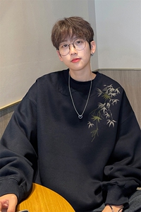 ！圆领卫衣男装港风长袖t恤男外套男 WY516-特P23图片