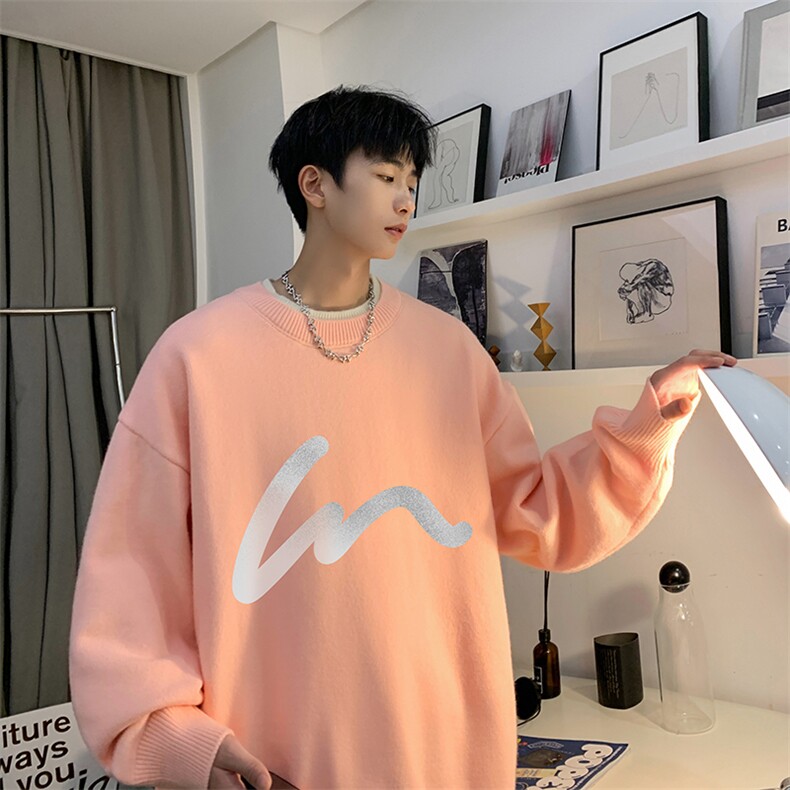 控78假两件毛衣男大码加绒针织衫男毛线衣M80280-P55加绒P70,男装针织衫/毛衣,电商A040