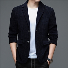 21新款男士冬季休闲中年男款时尚外套秋冬款西服上衣ZL1926-P185，男装西服，电商B212（原钱塘6029）