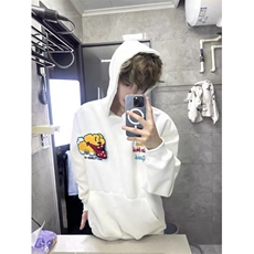 新款时尚卡通小新卫衣男连帽秋冬重磅情侣百搭帽衫上衣WHT222，男装卫衣，星座1116A（原606A-3）