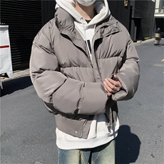 F55-P90短款面包服外套男士冬季新款美式潮牌宽松加厚立领棉衣，男装棉衣，星座512-6