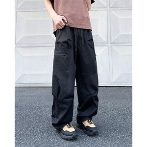 美式工装裤机能冲锋裤男潮牌宽松休闲户外登山长裤子 -BK73-P58图片
