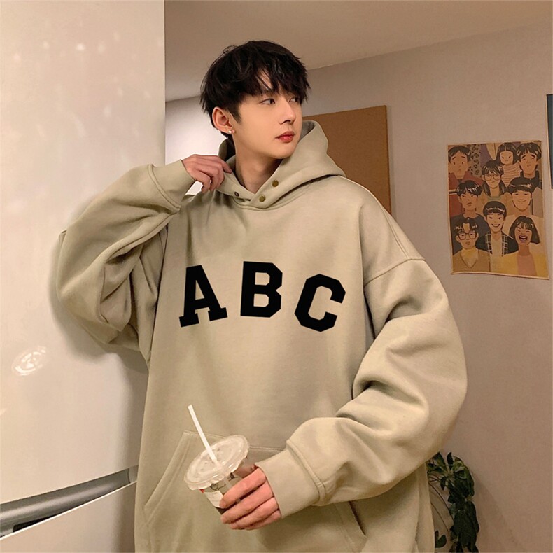 供抖音丶重磅高品棉350克排扣连帽ABC卫衣LW6053-特p58控78,男装卫衣,星座508（原C305）