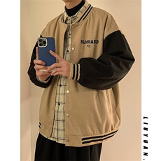 春季男士新款外套2023夹克潮流帅气宽松棒球服JK07504-P55，男装夹克，星座308B-1
