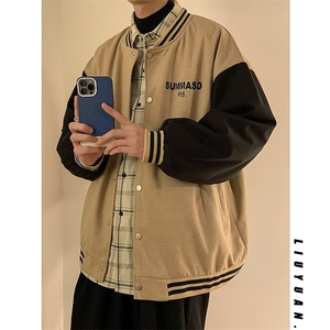 春季男士新款外套2023夹克潮流帅气宽松棒球服JK07504-P55