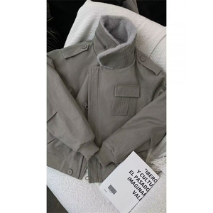 冬季座山雕美式复古工装毛领保暖短款夹克棉服男 M157-P168 (网图图片