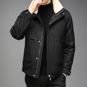 AN9828钱塘2020-3秋冬新款男士翻毛领休闲保暖羽绒服外套P260图片