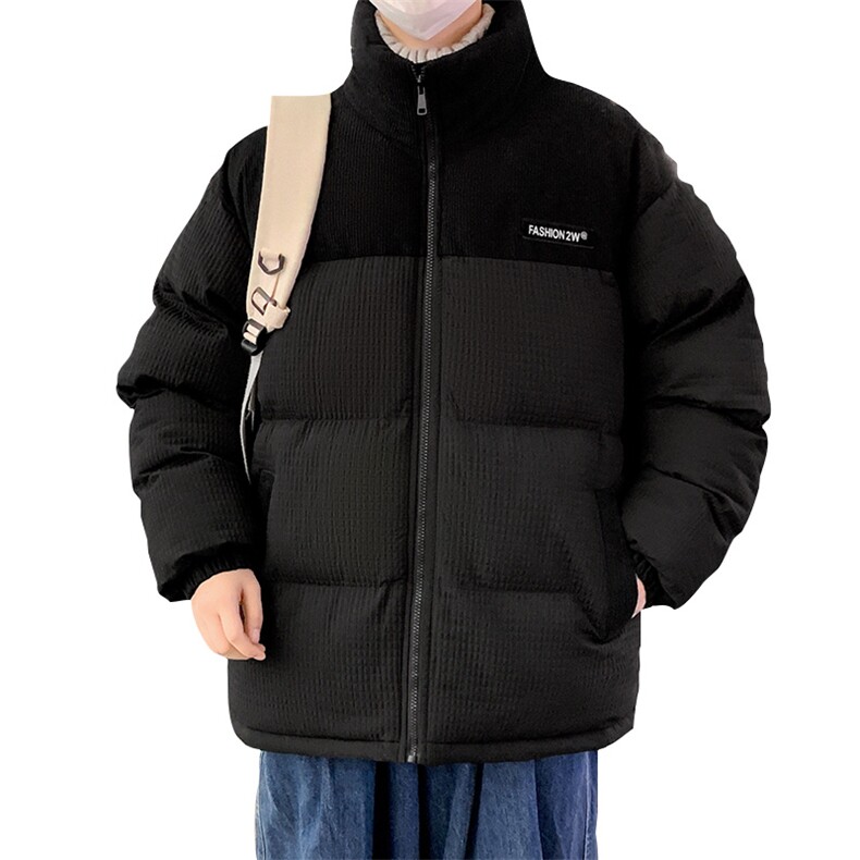 港风冬季新款潮牌棉袄外套玉米格加厚棉衣面包服A436-0899-P85,男装棉衣,电商A436