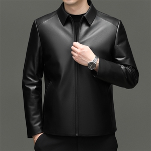 BG-T2522冬季男士海宁真皮羽绒服绵羊皮夹克鹅绒内胆百搭外套图片